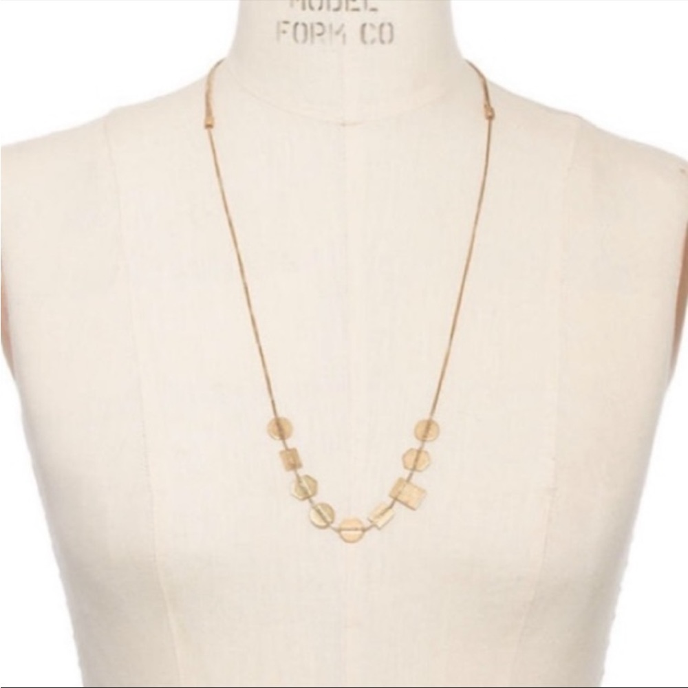 Madewell gold holding pattern necklace